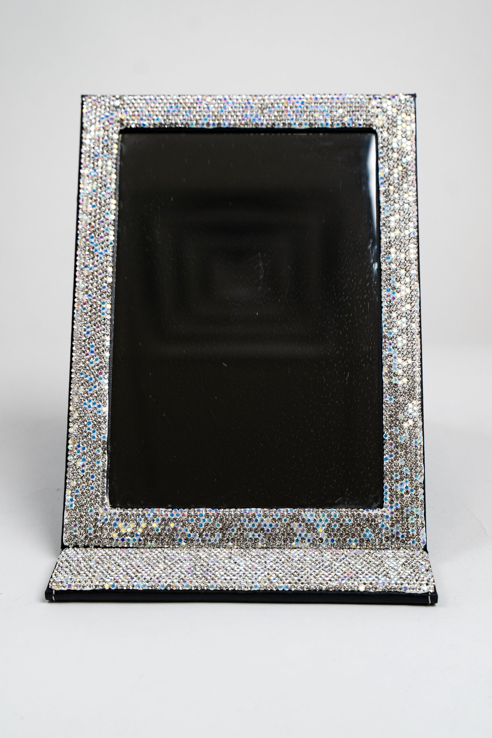 Two Tone Rhinestone Trim Large Mirror