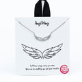 Dainty Rhinestone Winged Necklace