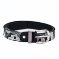 Animal Print Rhinestone Belt