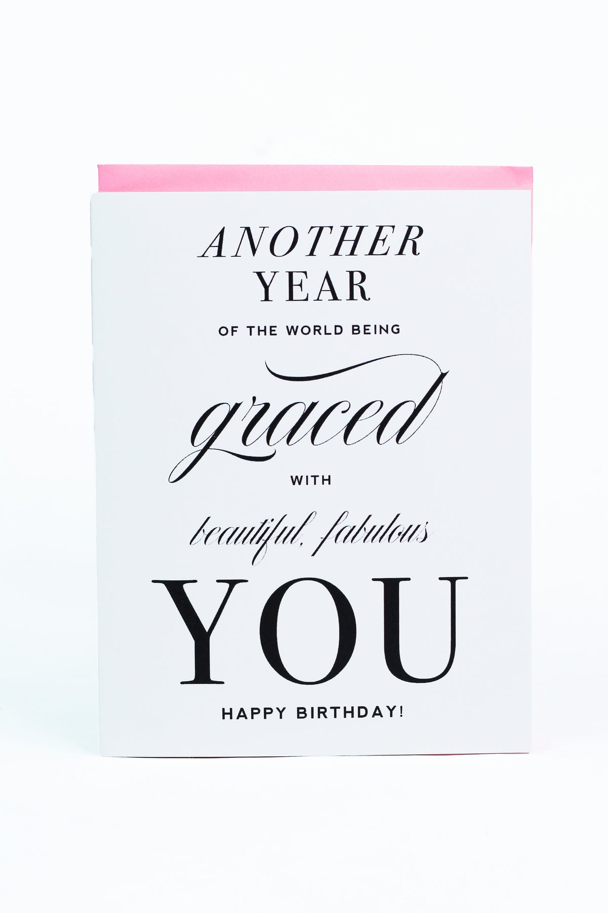 Another Year Graced Birthday Card