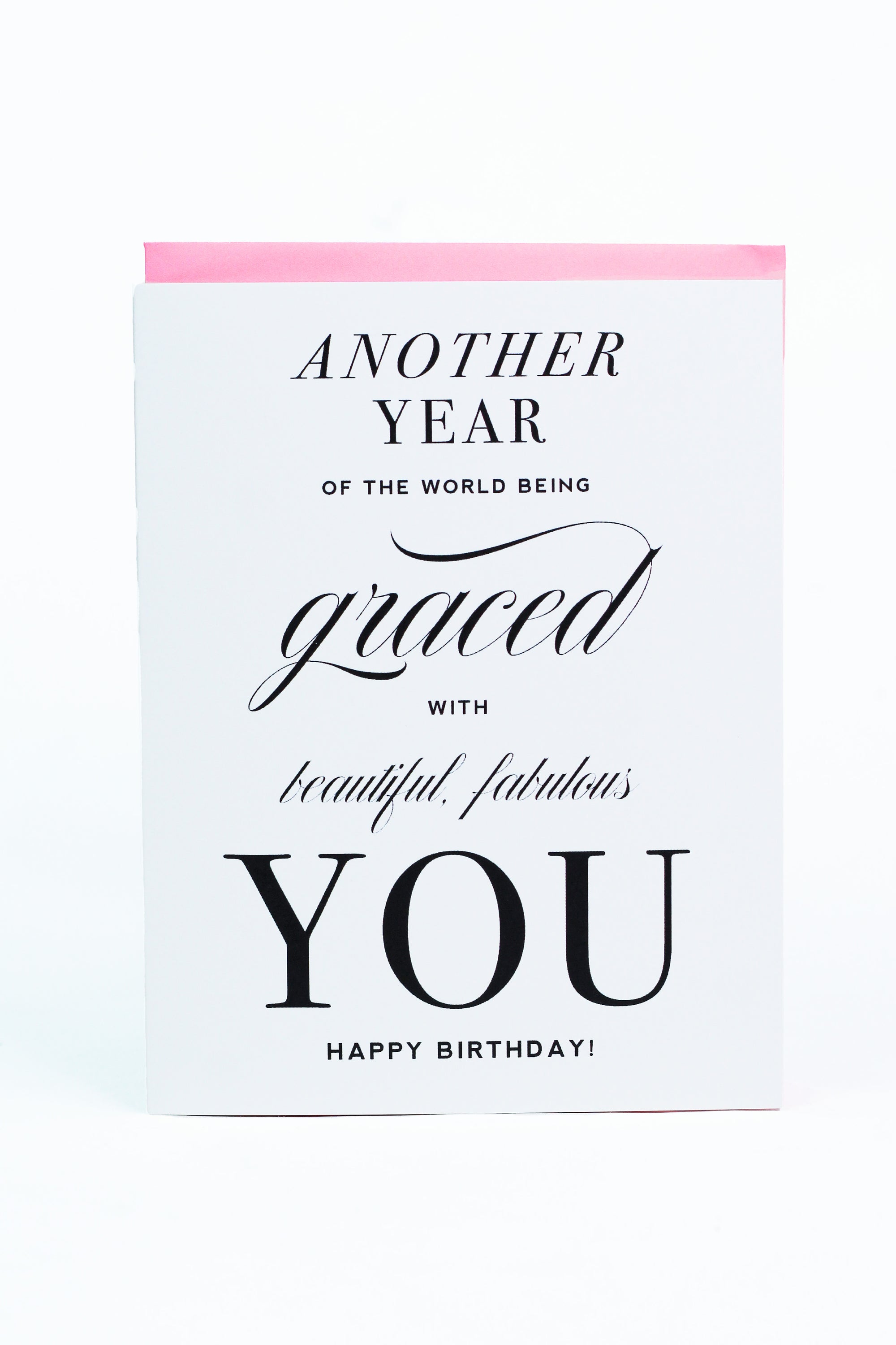 Another Year Graced Birthday Card