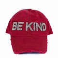 Rhinestone Be Kind Baseball Hat