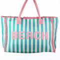 Striped Terry Cloth Beach Tote