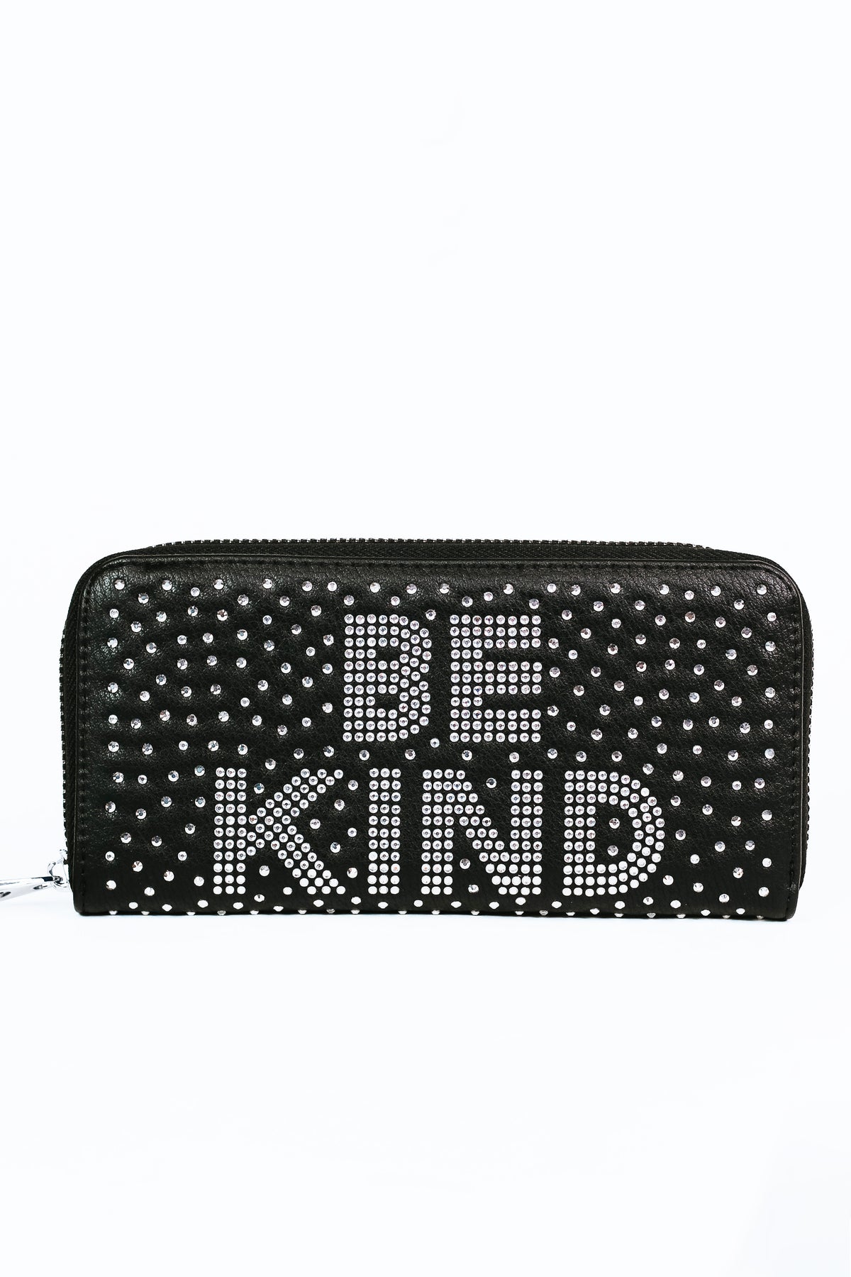 Rhinestone "BE KIND" Zippered Wallet