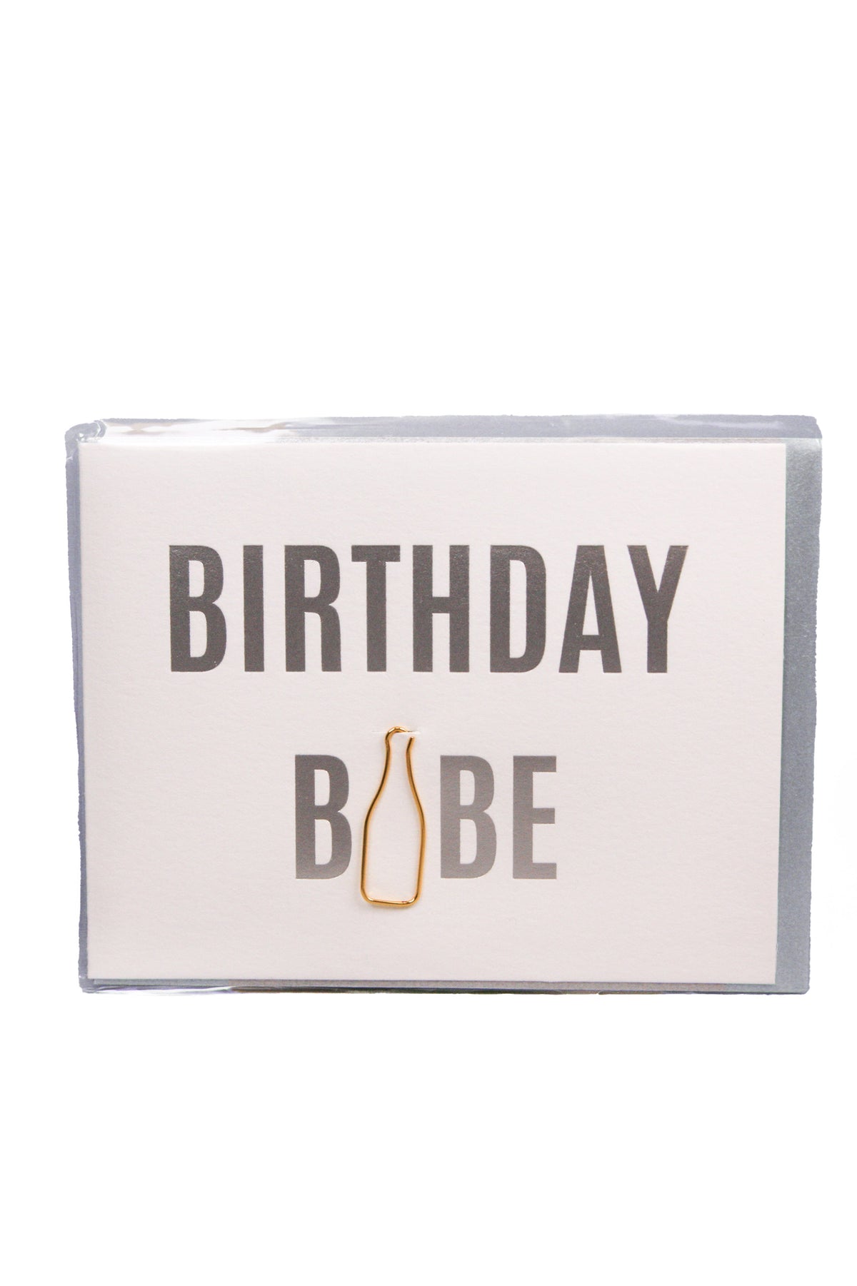 Birthday Babe w/ Paper Clip Greeting Card