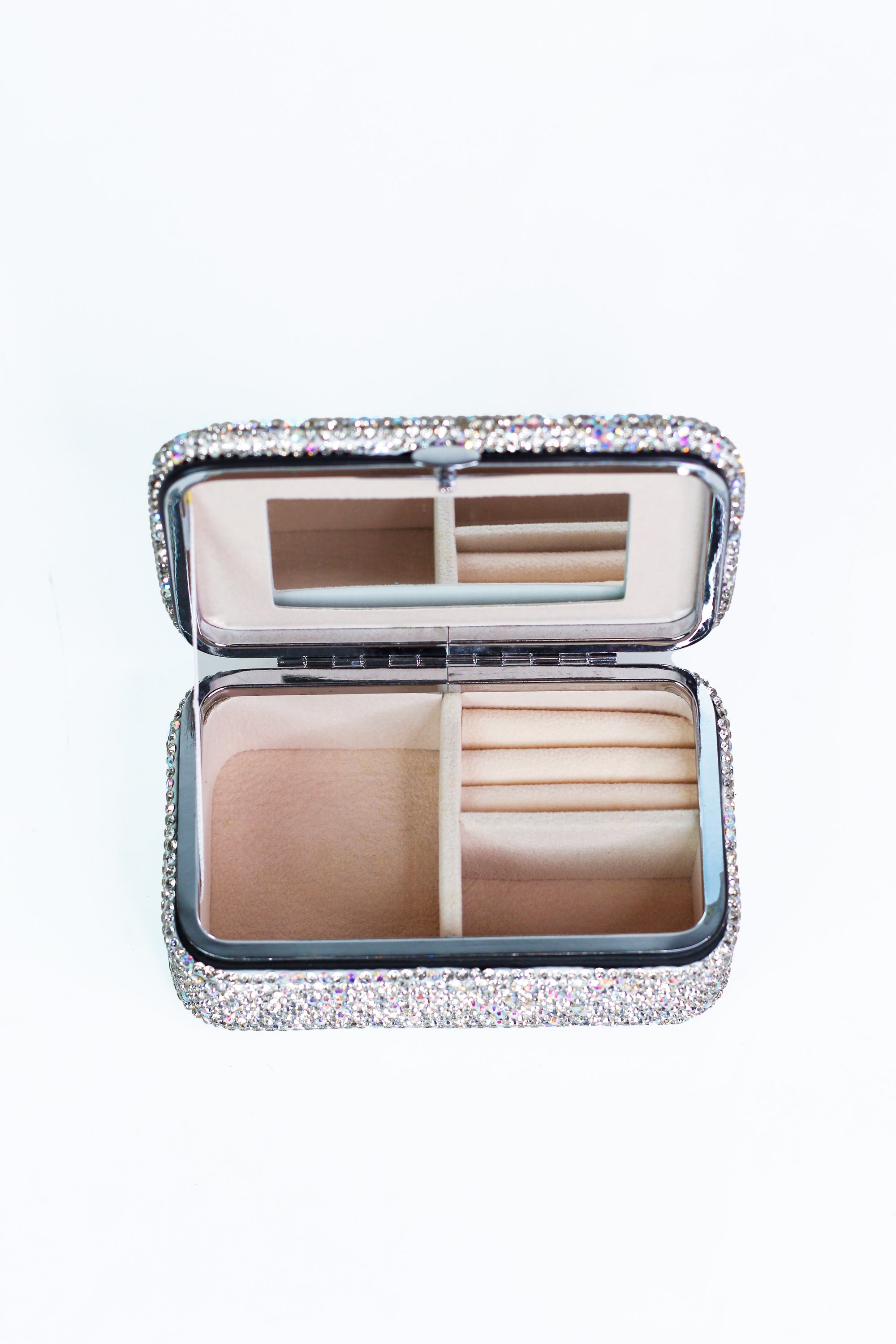 Rectangle Rhinestone Jewelry Box