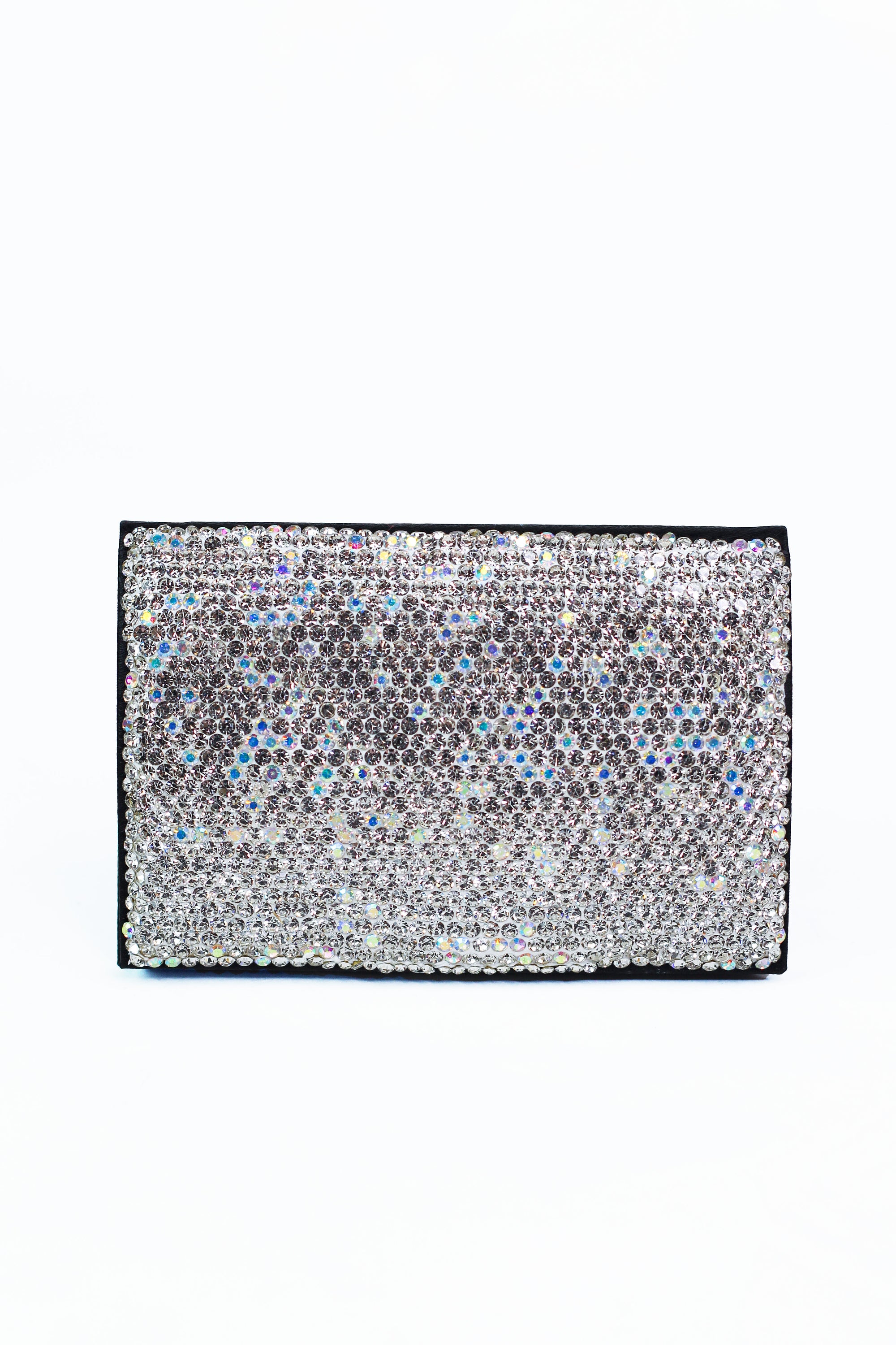 All Rhinestone Front Solid Back Card Holder