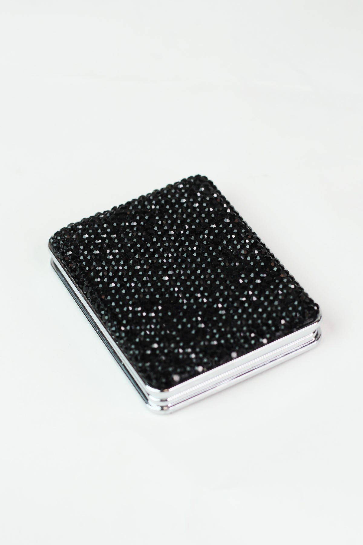 Rhinestone Rectangle Mirror Compact