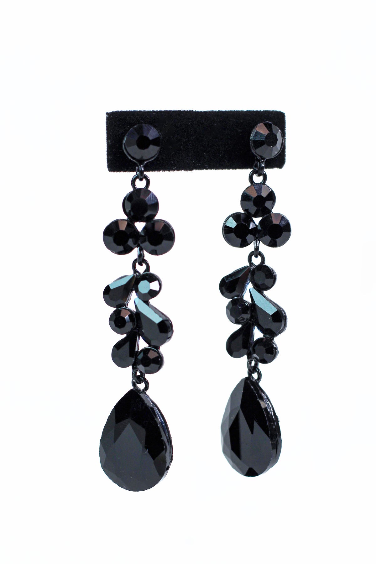 Gemstone Linked Clusters w/ Teardrop Dangling Earrings