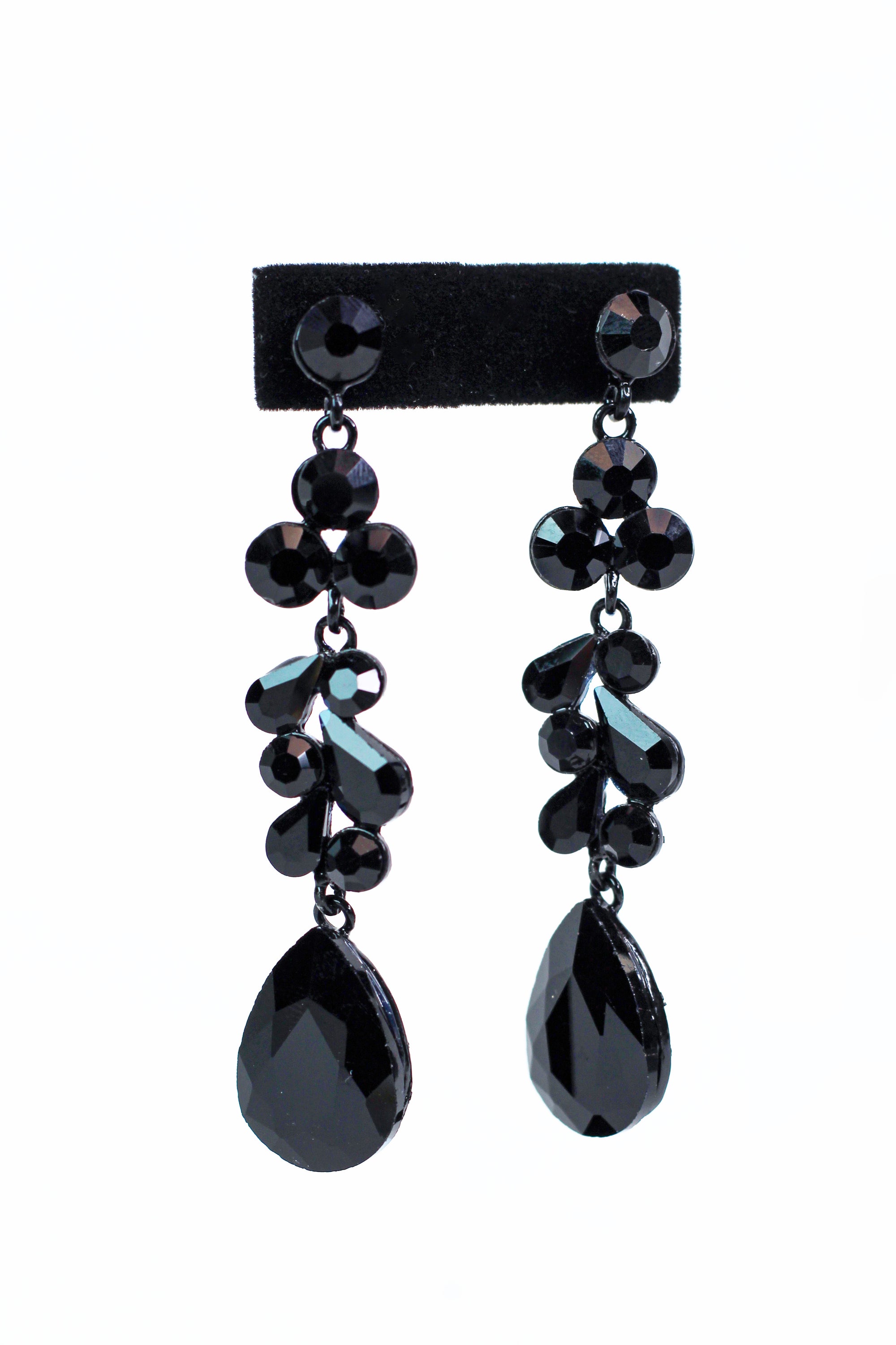 Gemstone Linked Clusters w/ Teardrop Dangling Earrings