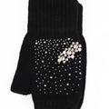 Fingerless Gloves w/ Scattered Rhinestones & Pearl Cluster