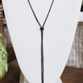 Long Rhinestone Strand Lariat