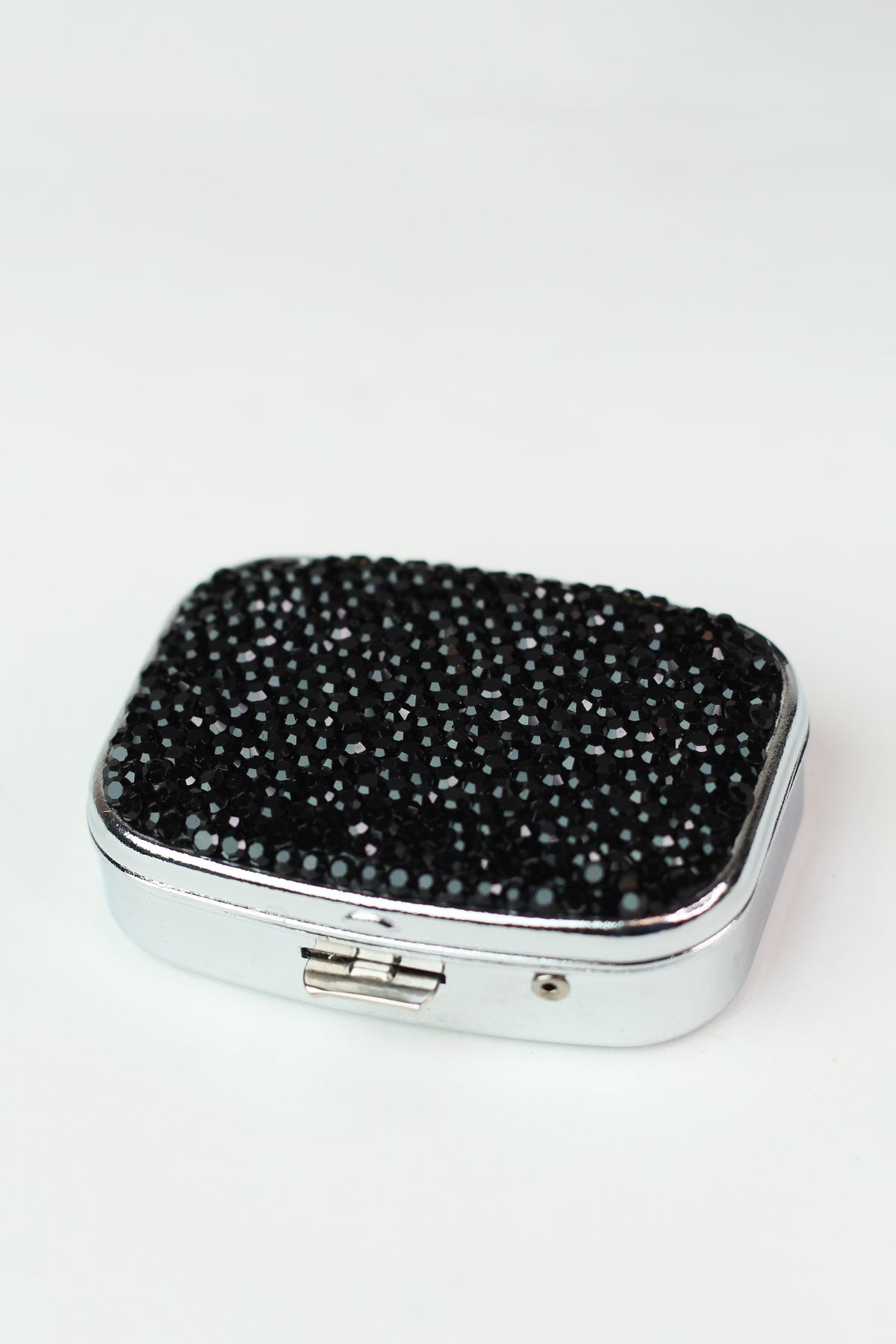 Rectangle Rhinestone Pill Case