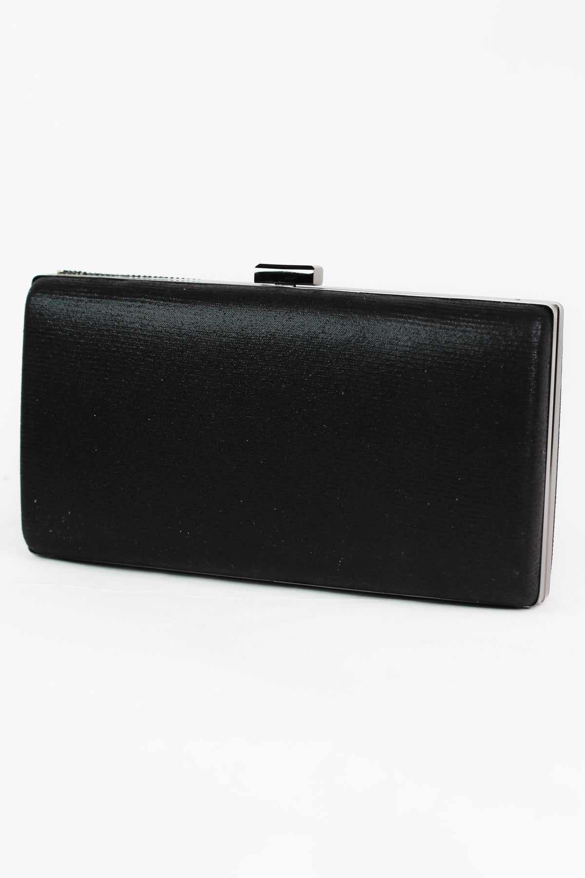 All Rhinestone Front Rectangle Evening Clutch