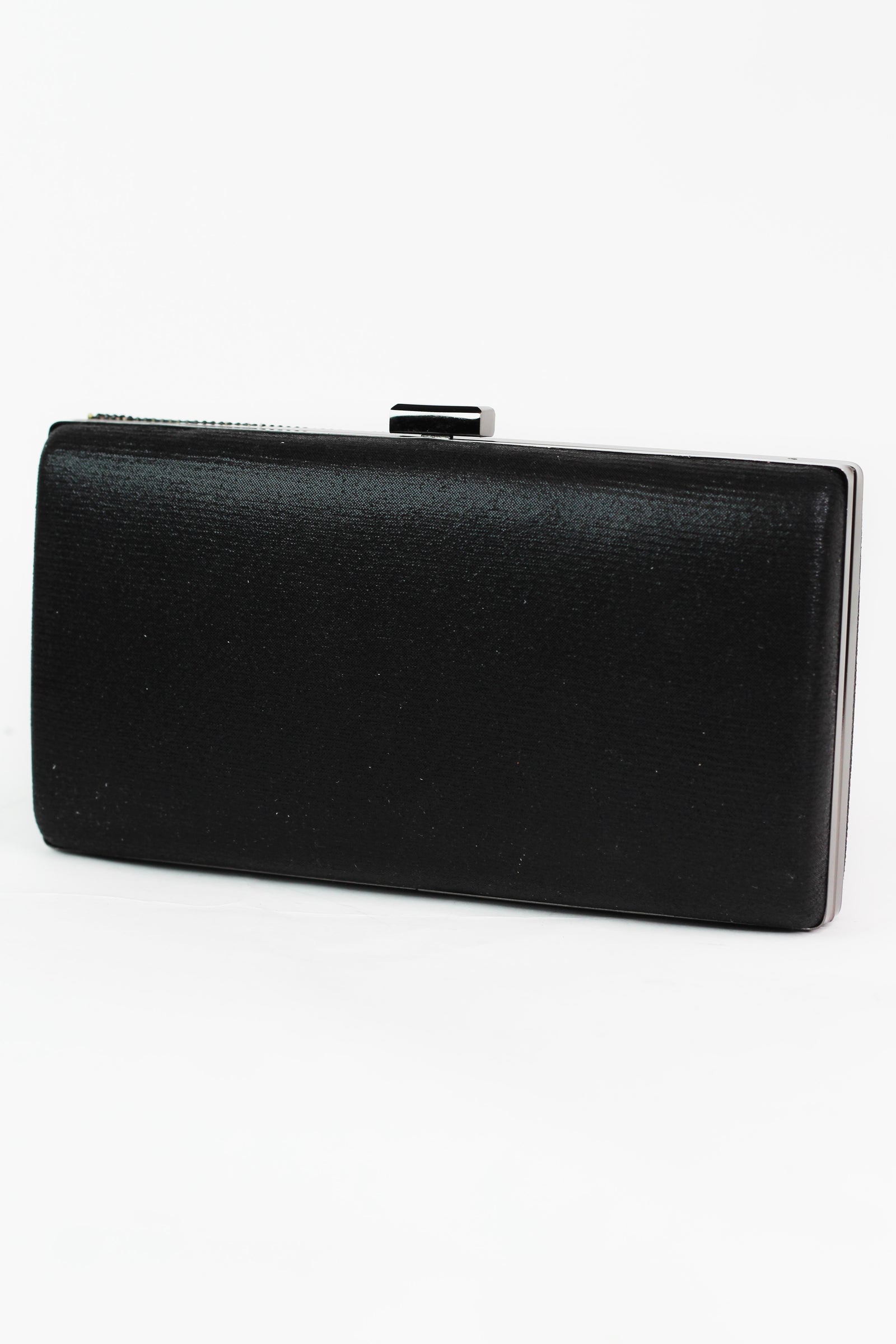All Rhinestone Front Rectangle Evening Clutch