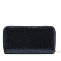 All Over Rhinestone Zip Around Wallet