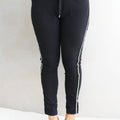 Rhinestone Trimmed Stretch Pants