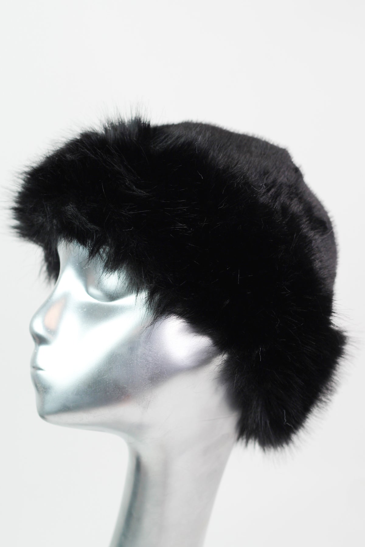 Solid Color Faux Fur Hat