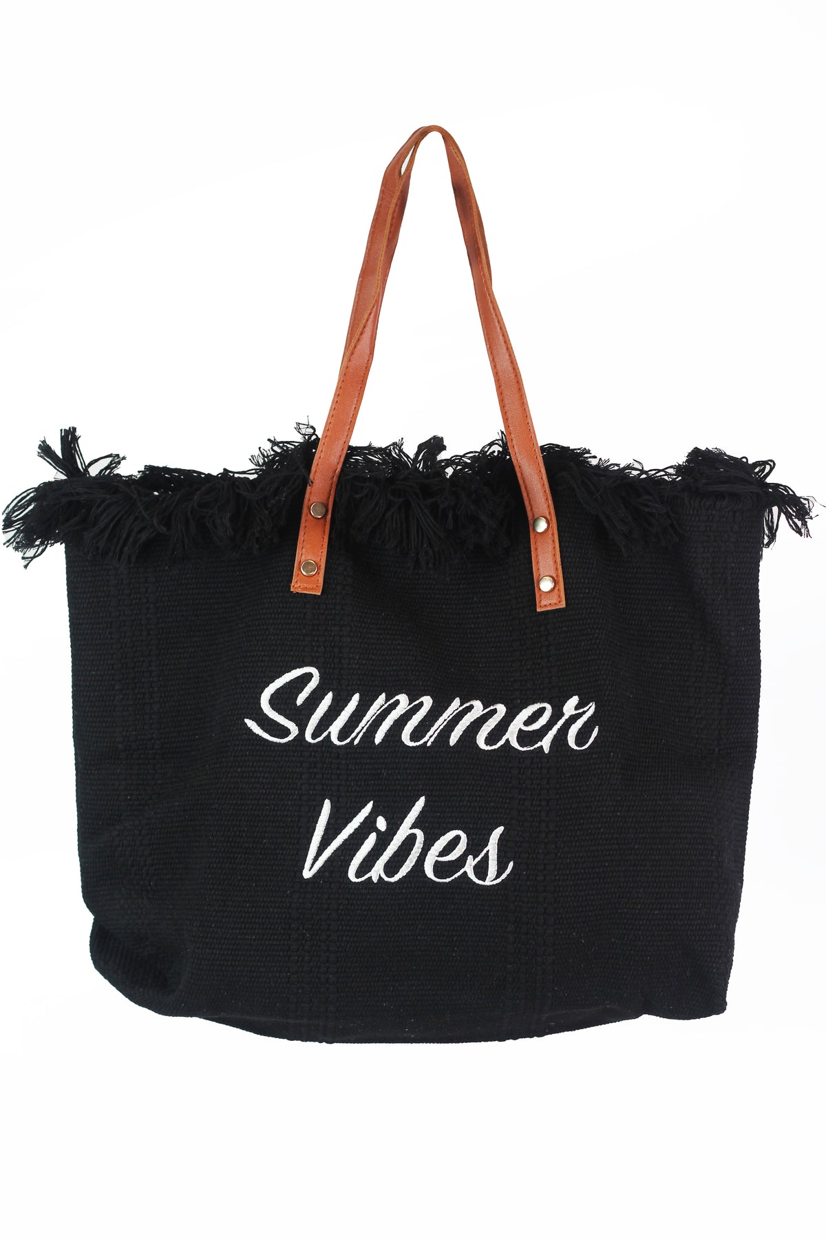 Summer Vibes Fringe Top Tote