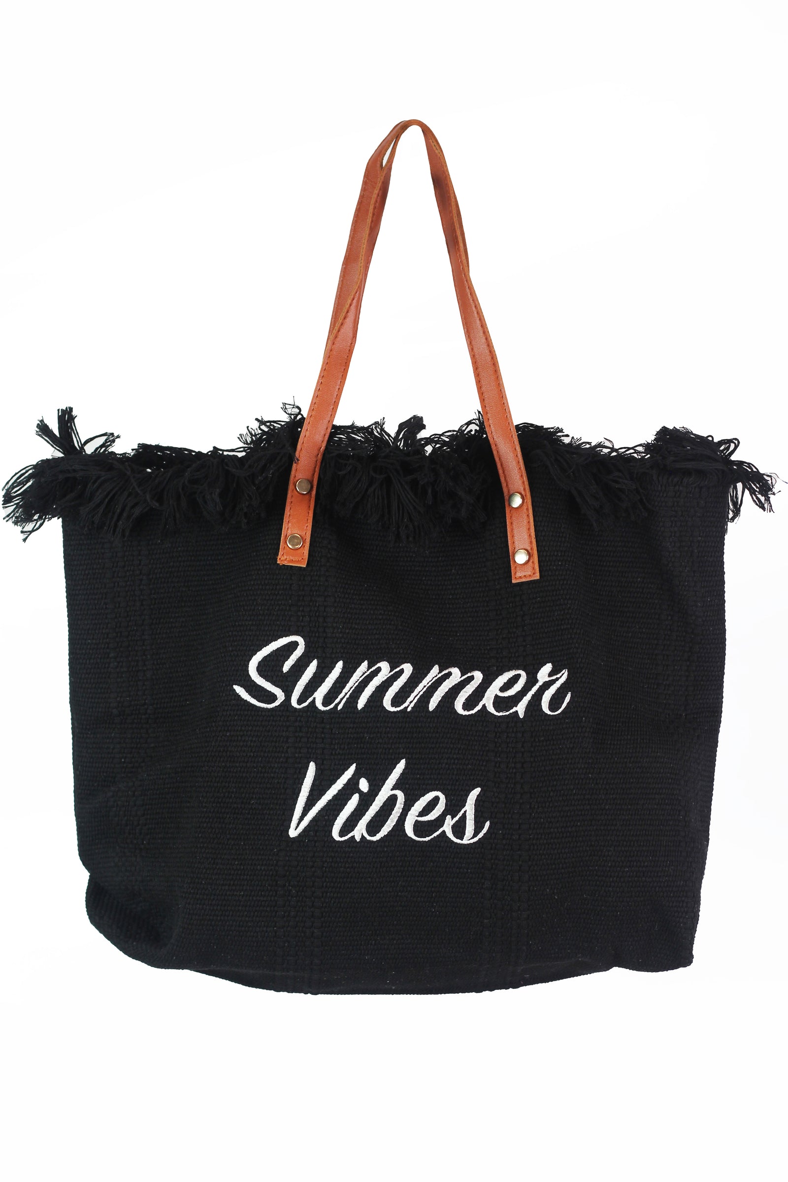 Summer Vibes Fringe Top Tote