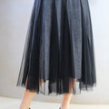 Sparkly Skirt w/ Tulle Overlay