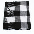 Checkered Tassel Scarf