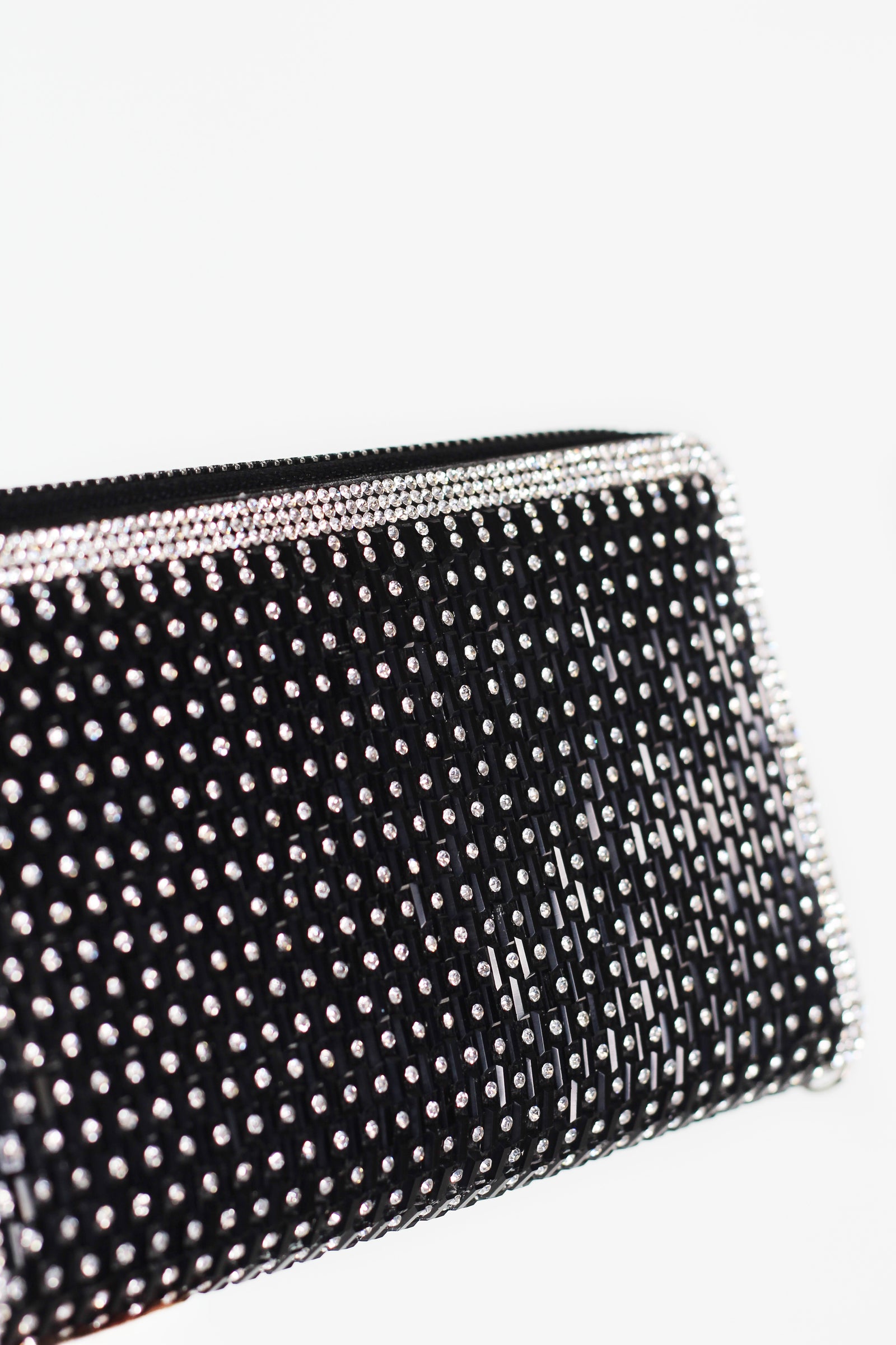 Rhinestone Embellished Clutch Wallet