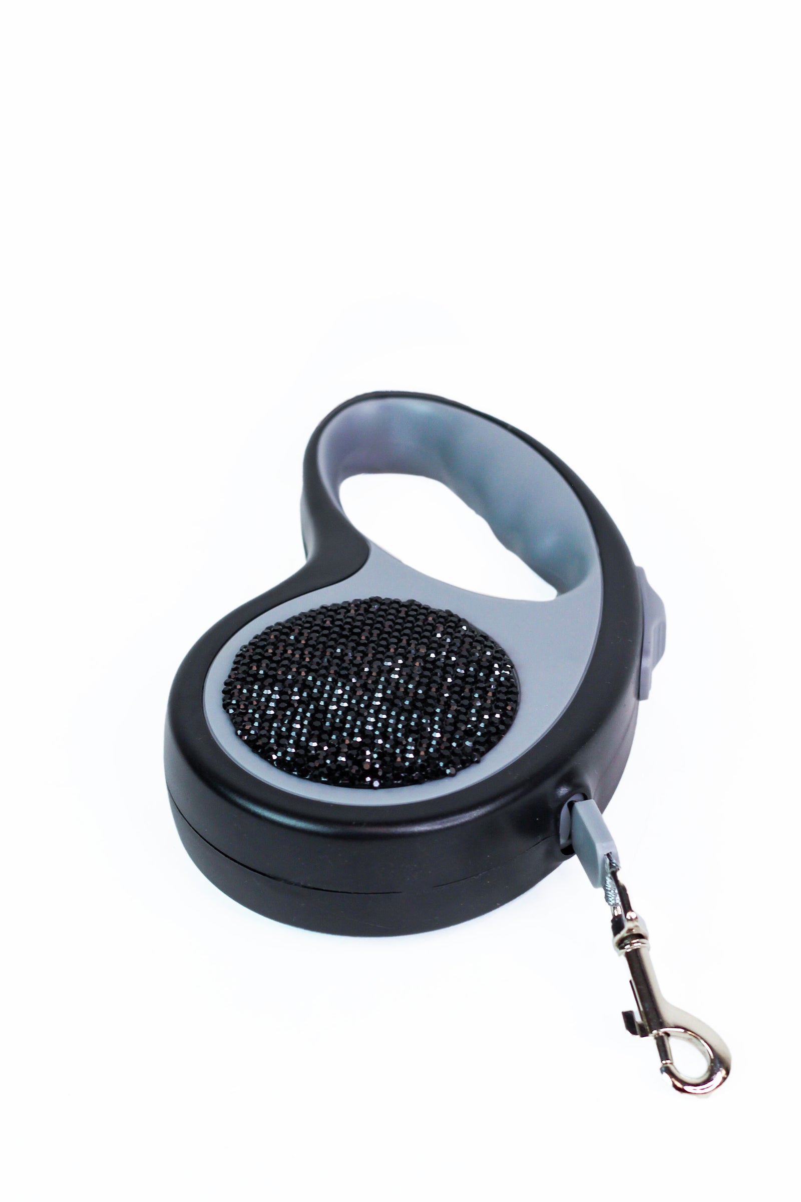 Rhinestone Circle Retractable Dog Leash