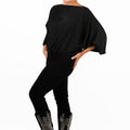 Boat Neck Balloon Sleeve Top