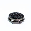 All Rhinestone Top Round Pill Box