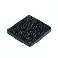 All Rhinestone Square Mirror Compact