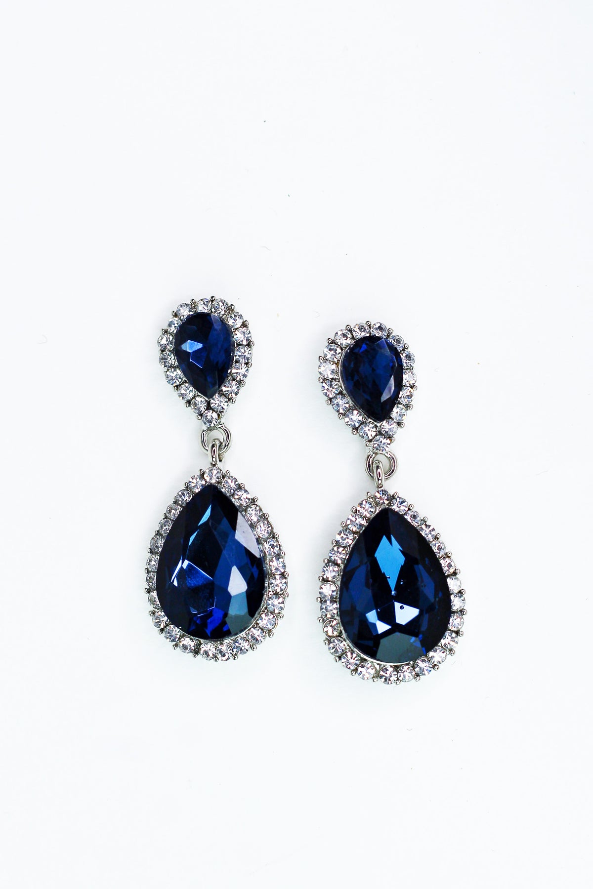 Teardrop Rhinestone Trim Earring - Glitz & Ears Boutique
