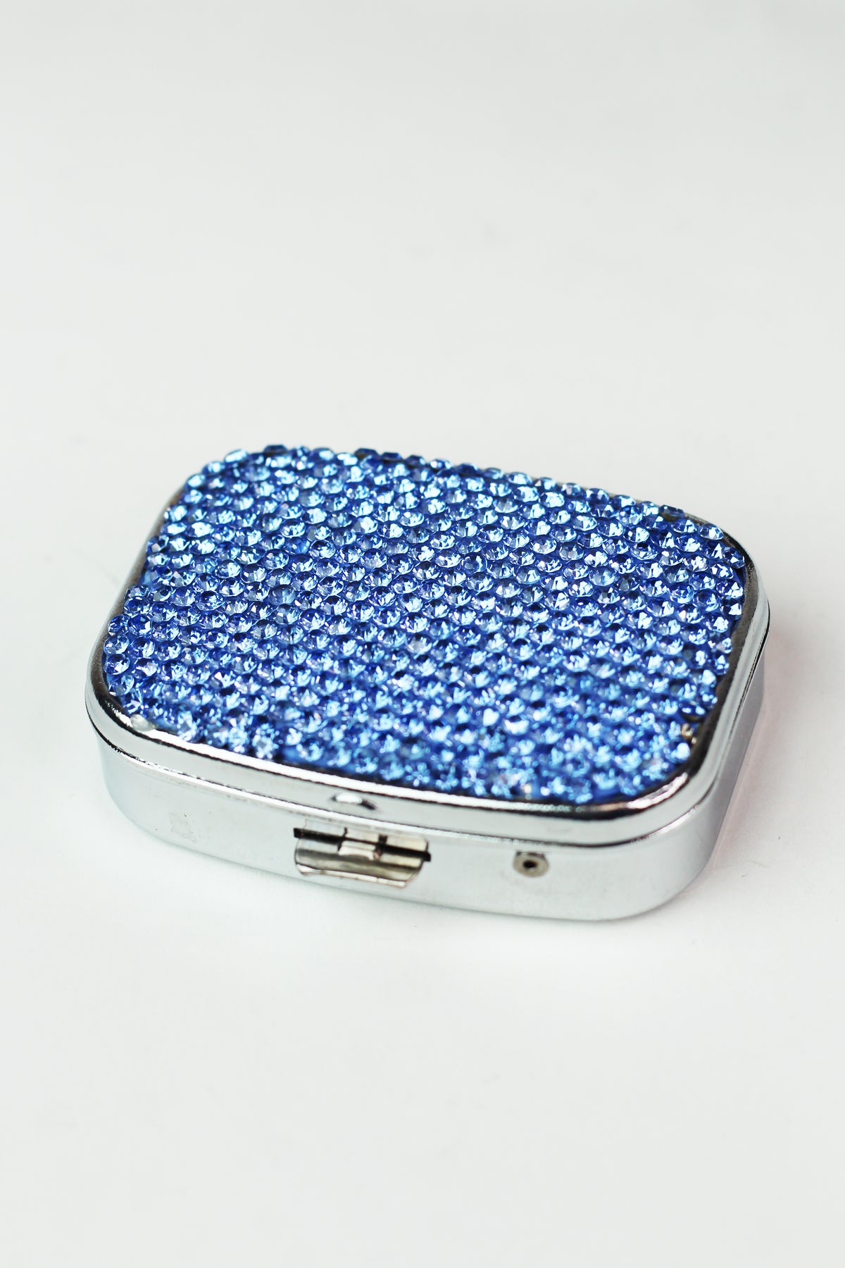 Rectangle Rhinestone Pill Case