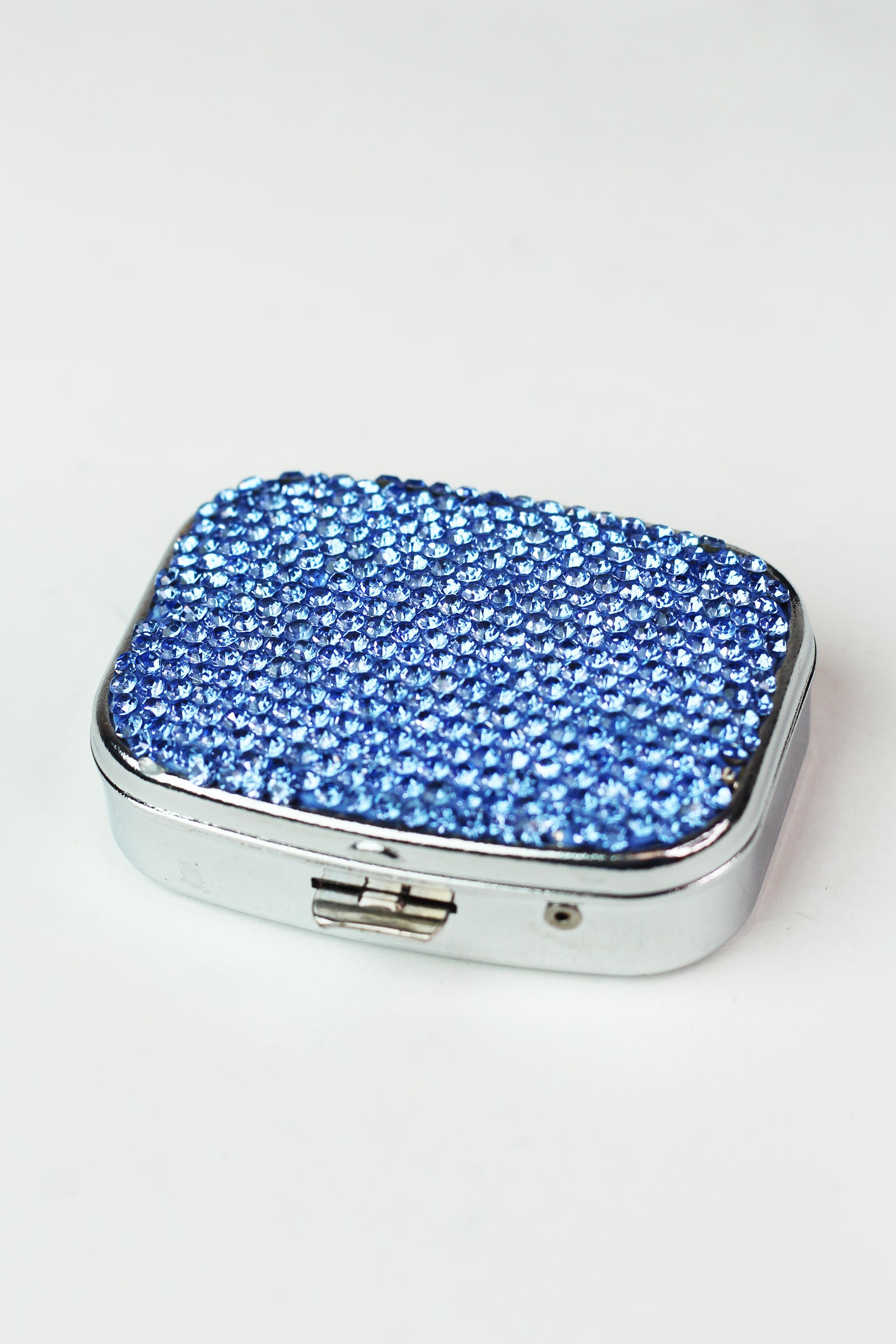 Rectangle Rhinestone Pill Case