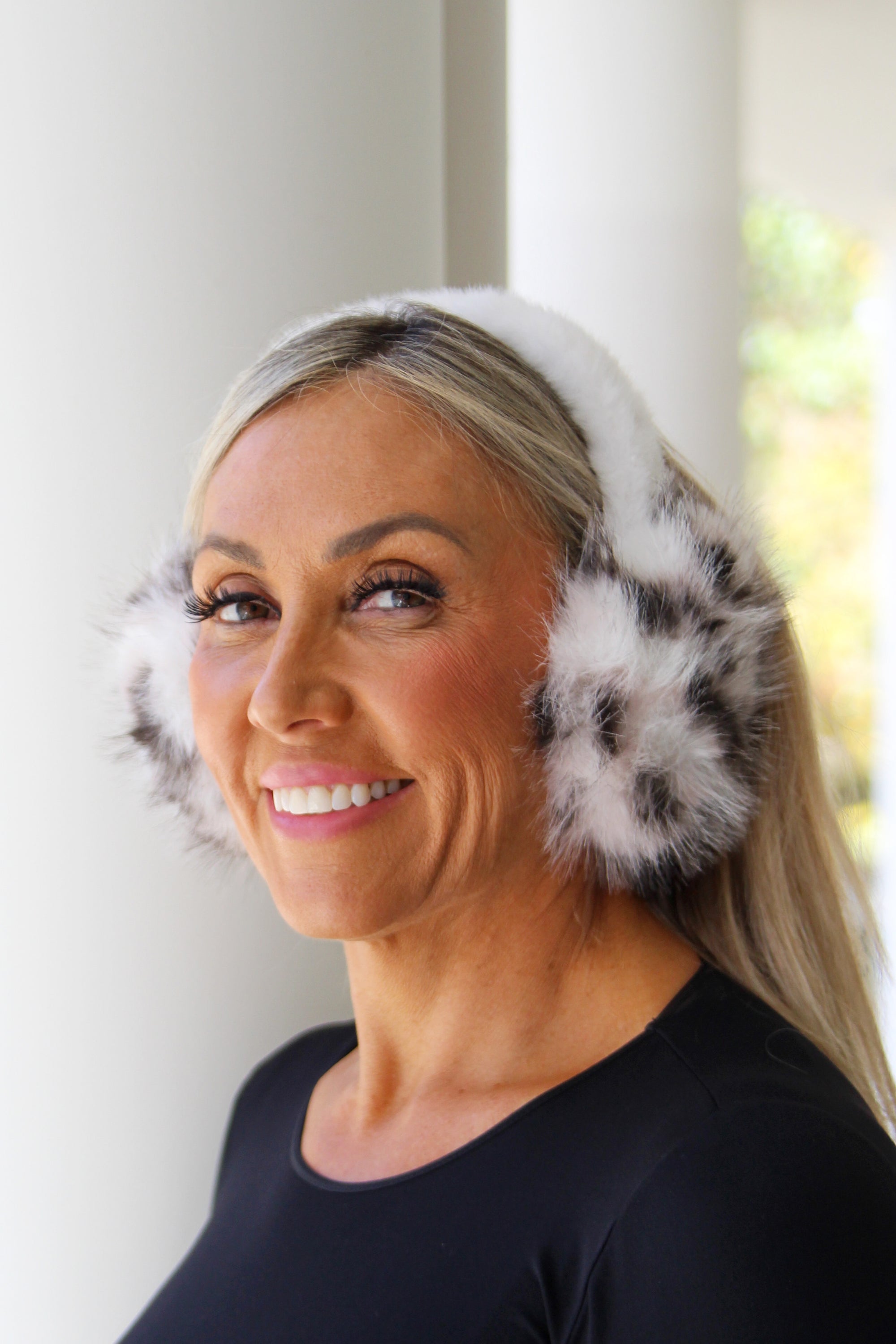 Leopard Print Faux Fur Earmuffs