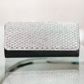 Rhinestone Baguette and Round Front Clutch