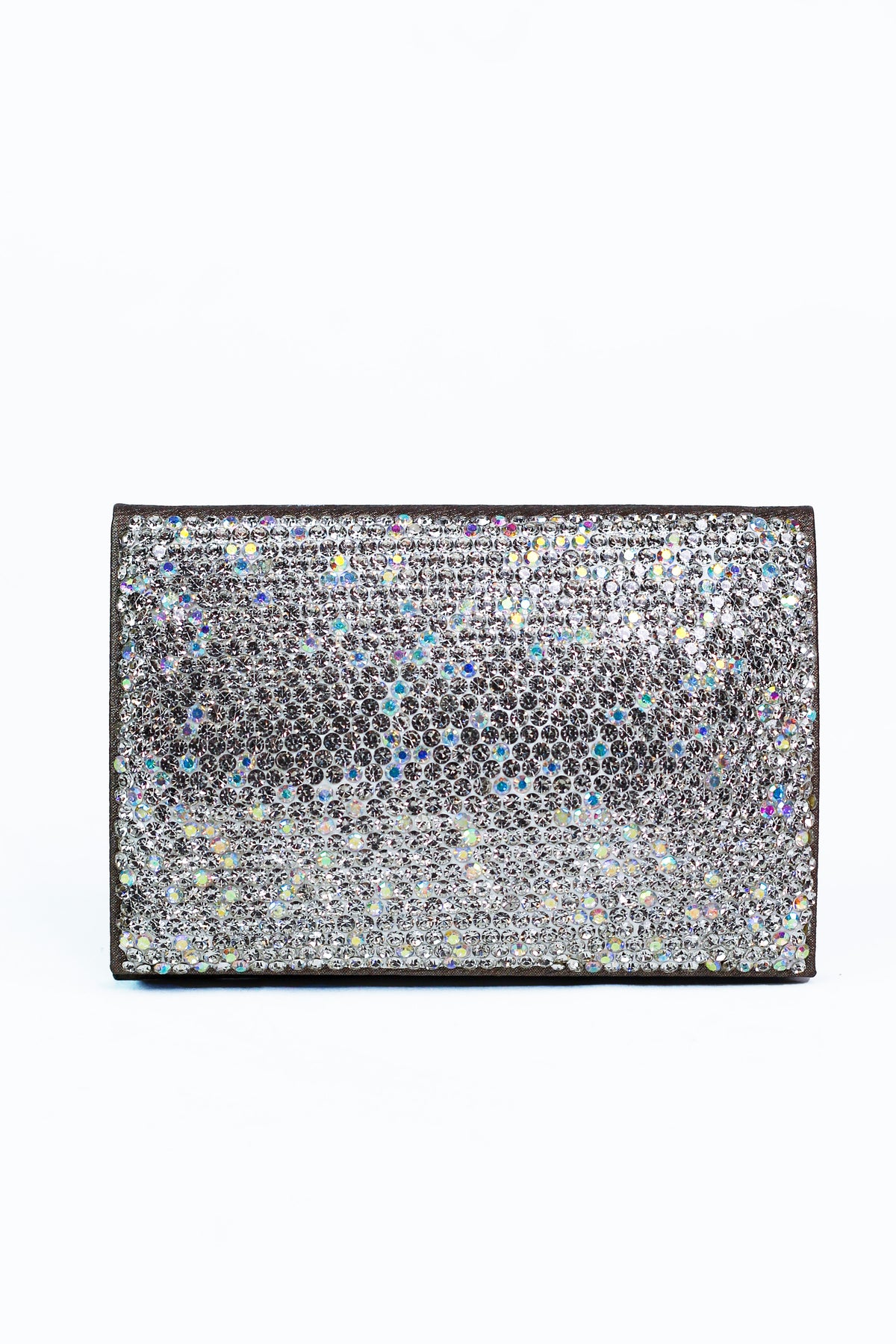 All Rhinestone Front Solid Back Card Holder
