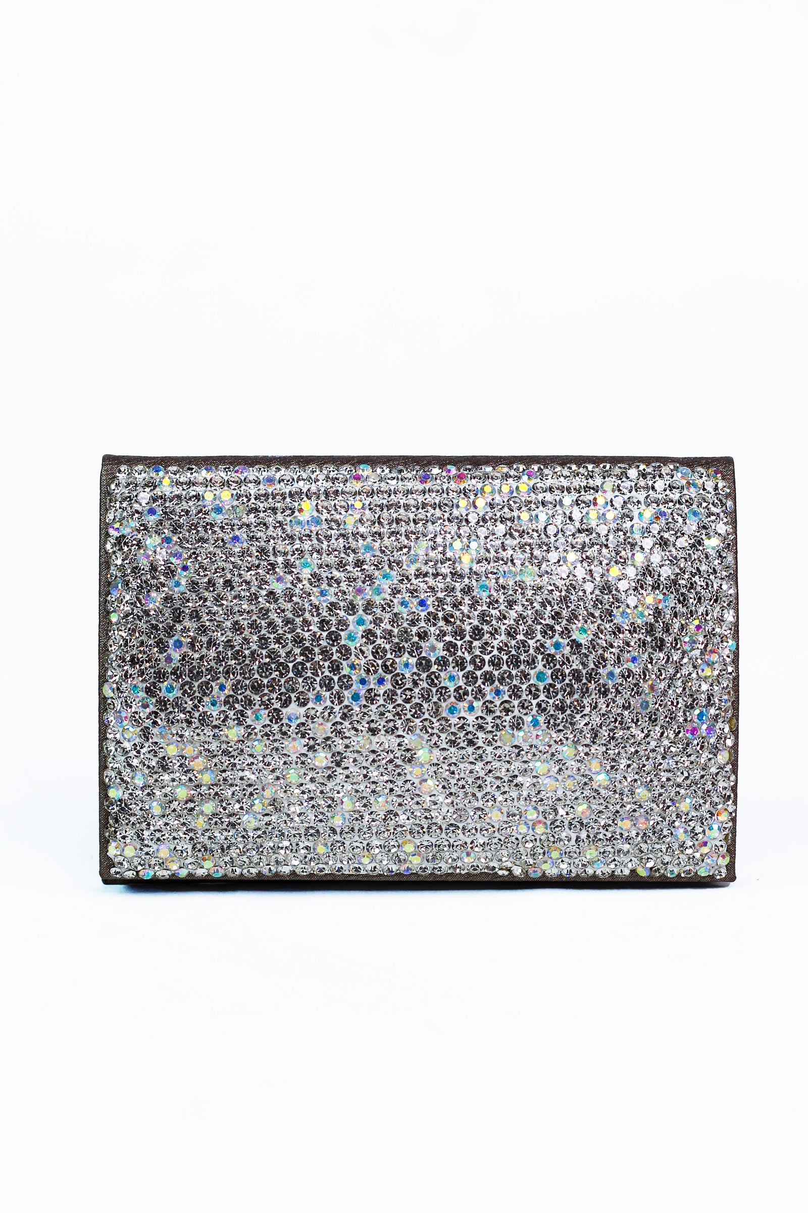 All Rhinestone Front Solid Back Card Holder