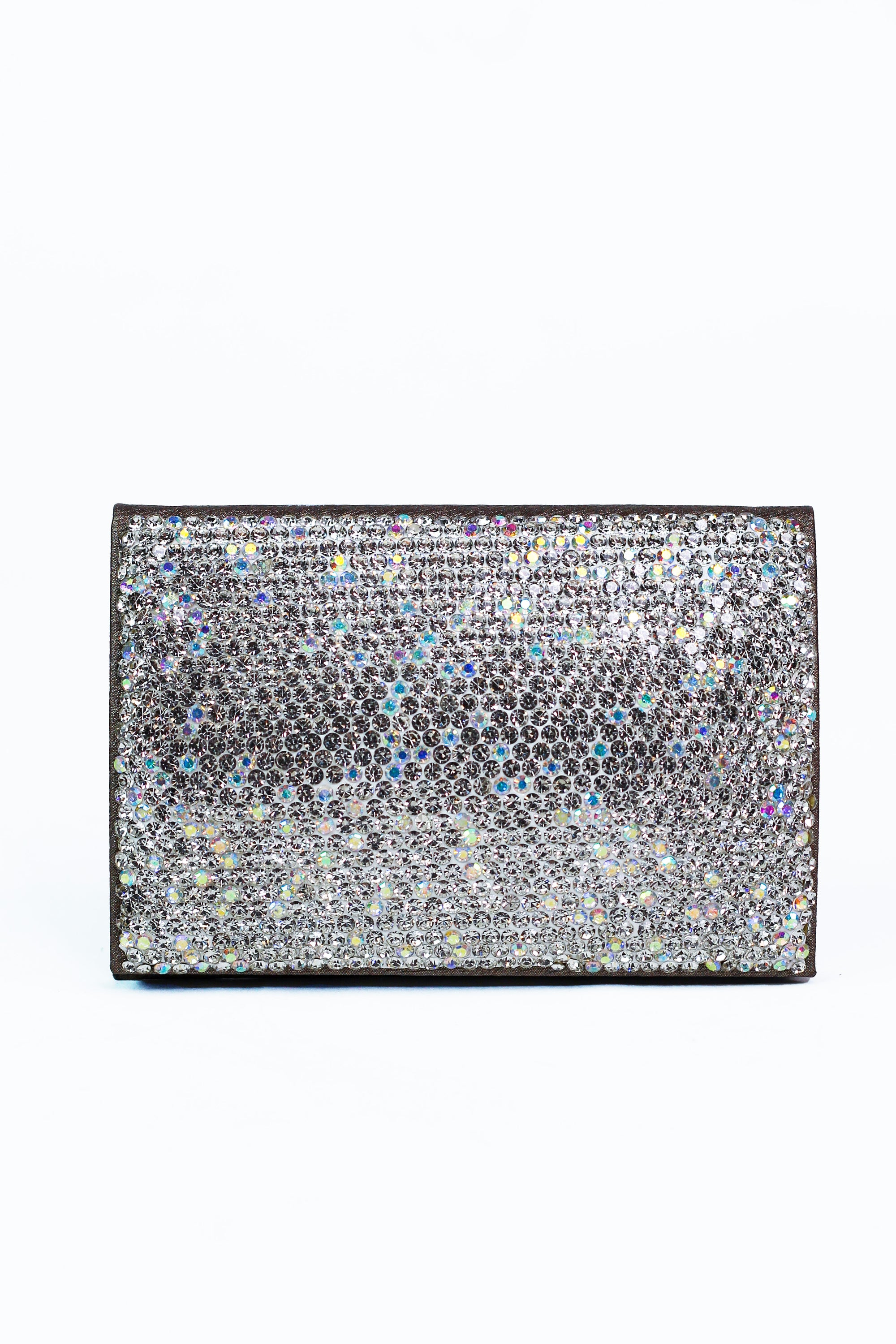 All Rhinestone Front Solid Back Card Holder