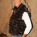 Front Zip Faux Fur Vest