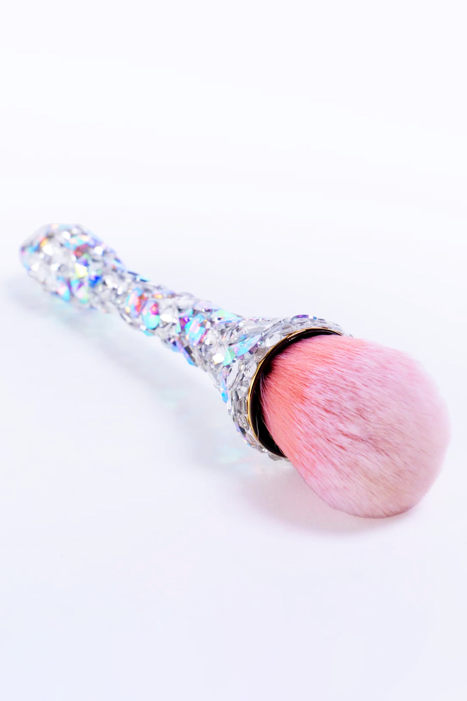 Large Rhinestone Covered Make-Up Brush