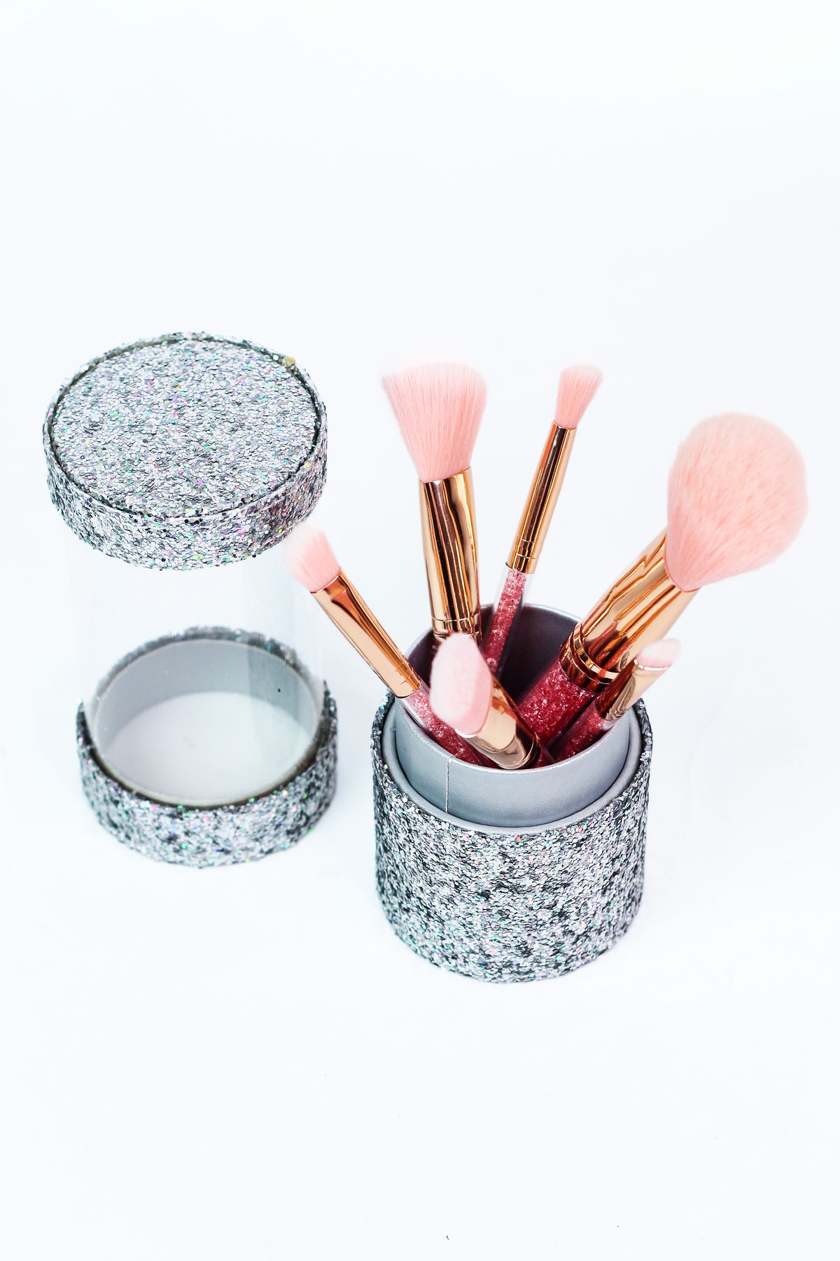 Glitter Holder Make Up Brush Set
