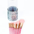 Glitter Holder Make Up Brush Set