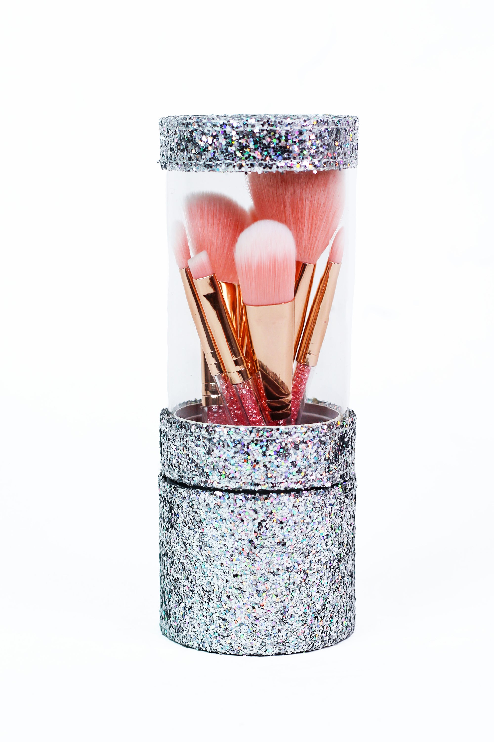 Glitter Holder Make Up Brush Set