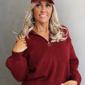 Half Zip Long Sleeve Pullover Sweater