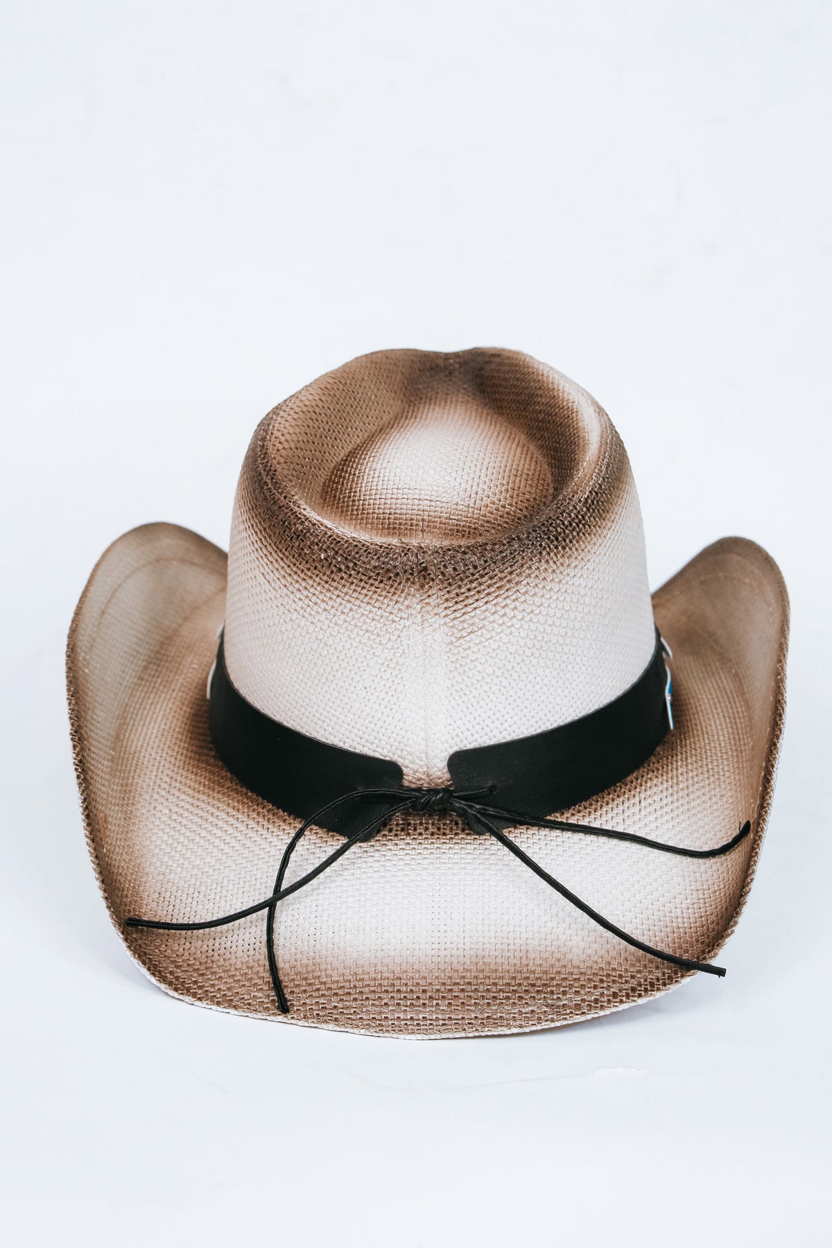 Straw Cowboy Hat w/ Patriotic Emblems
