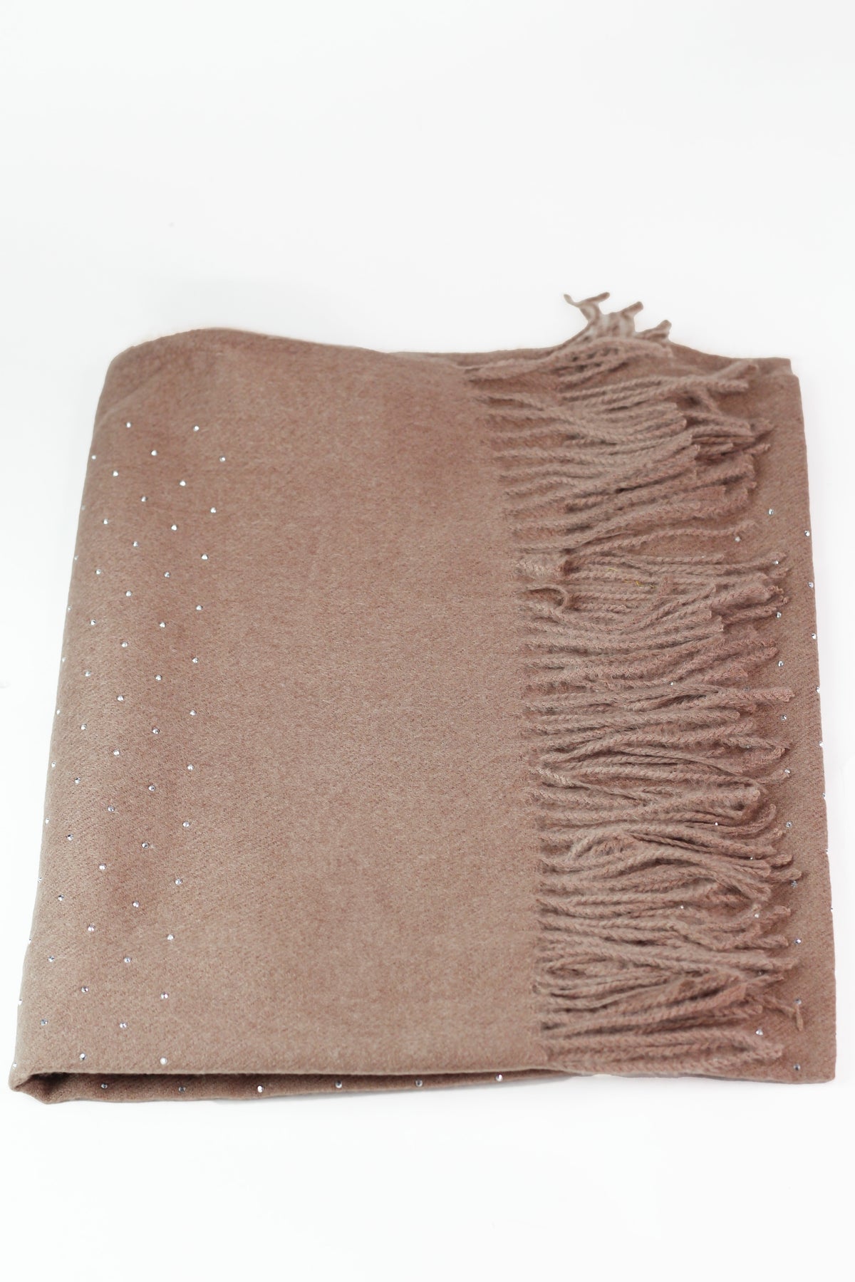 Soft Woven Rhinestone Scarf
