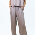 Cascading Strapless Beige Jumpsuit (SALE)