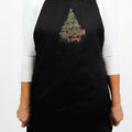 Rhinestone Christmas Tree & Presents Adjustable Neck Apron