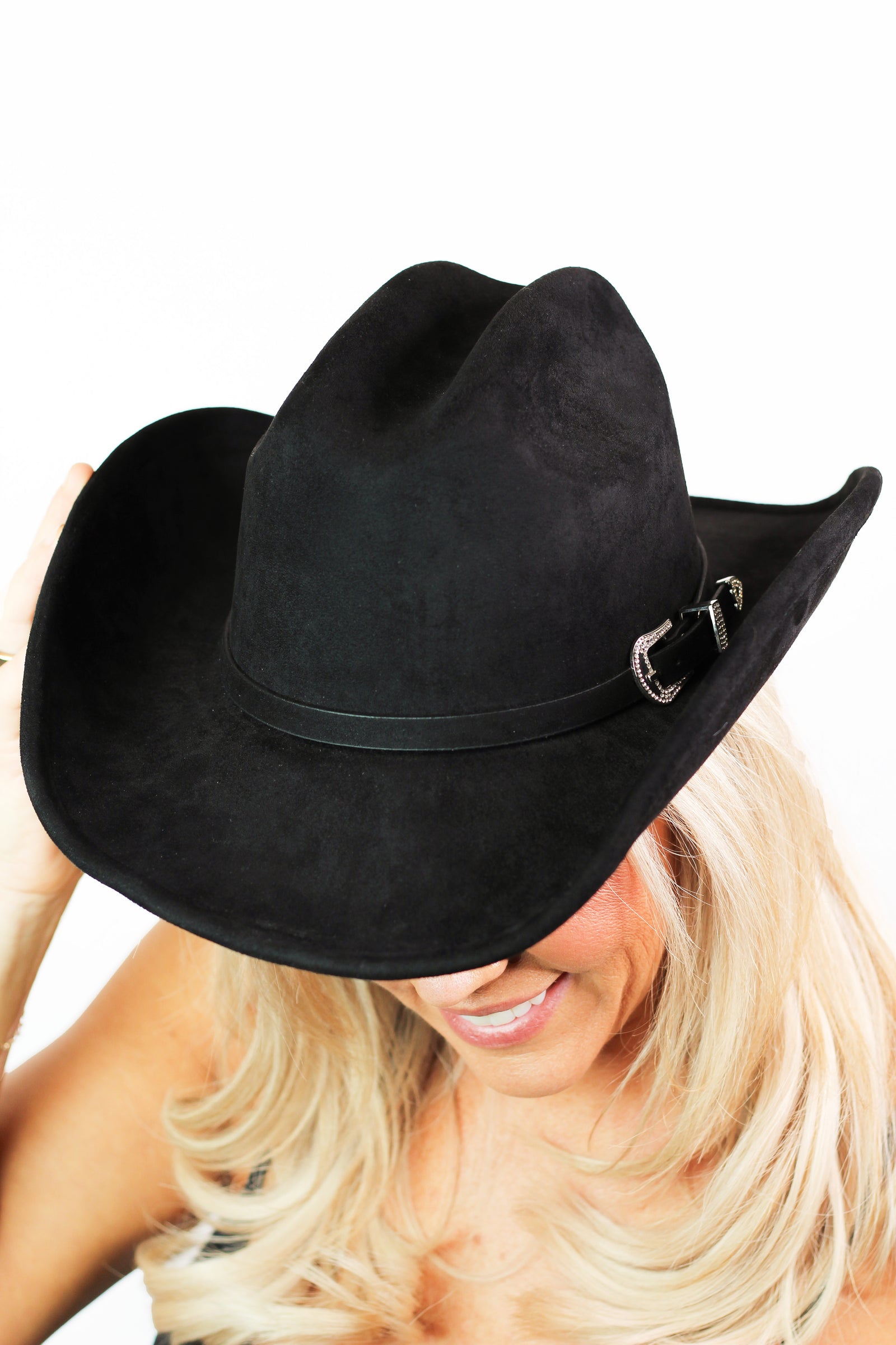 Rhinestone Western Belt Band Cowboy Hat